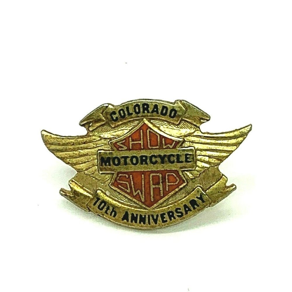 Colorado Motorcycle Show Swap 10th Anniversary Rally Vintage Hat Vest Sm…